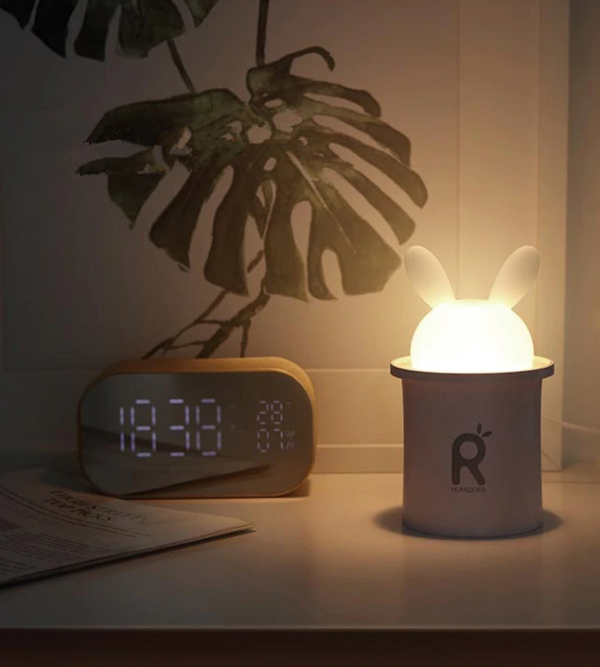 Night lamp for baby with humidifier
