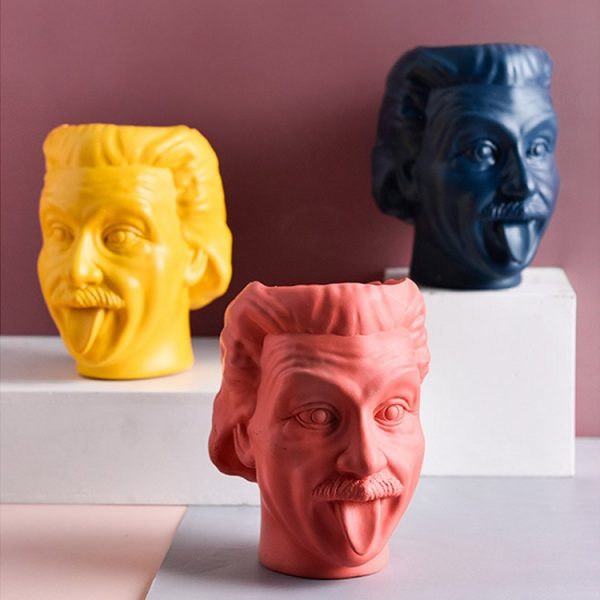 Einstein face vase unique design
