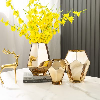 Gold Glass luxurious Vase