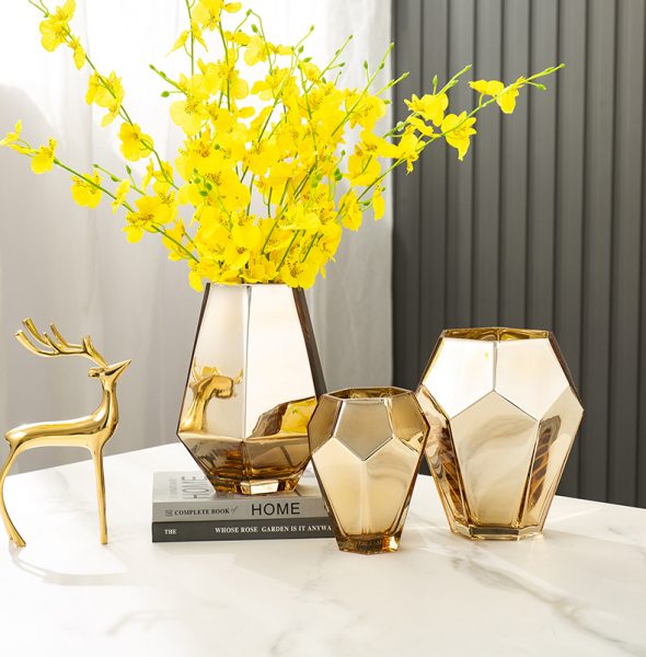 Gold Glass Vase Yaasyaas Your Home Decor Store 4041