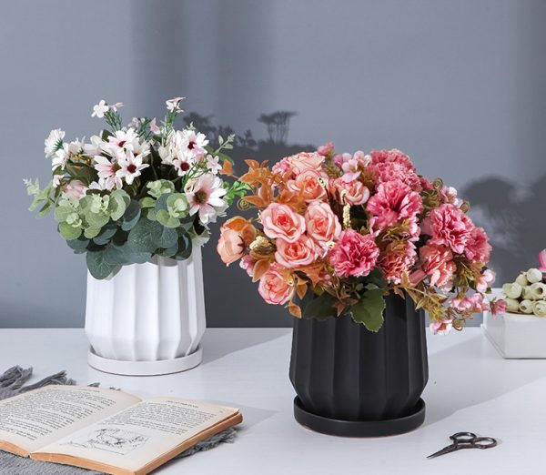 Modern interior design flower pots